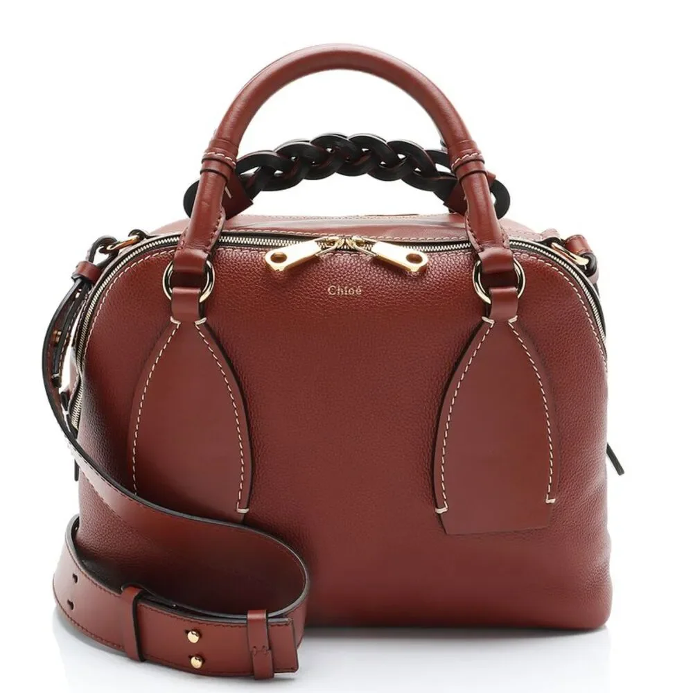 Chloe Leather Daria Medium Satchel